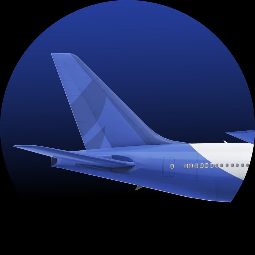 Aquiline Boeing tail in Aquiline livery